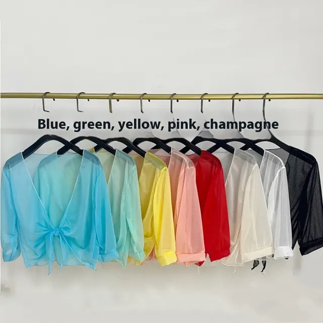New Versatile Summer Thin Short Shawl Summer Coat Sun Protection Clothing Green - Shop at LoveMi
