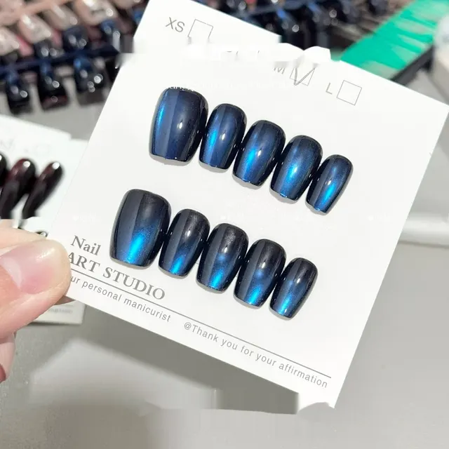 Pure Color Cat Eye Internet Celebrity Pure Want To Wear Armor Tm023 Blue Tears Xs - Shop at LoveMi