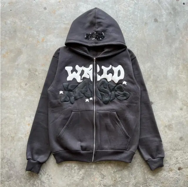 Dark Skull Skeleton Sports Hoodies Sweater Dark Gray - Shop at LoveMi
