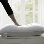 Brushed White High Pillow