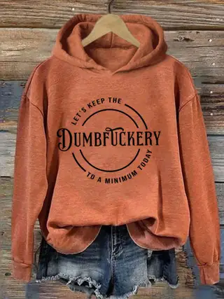 Loose European And American New Hoodie - 00004Orange
