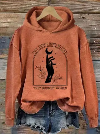 Loose European And American New Hoodie - 00304Orange