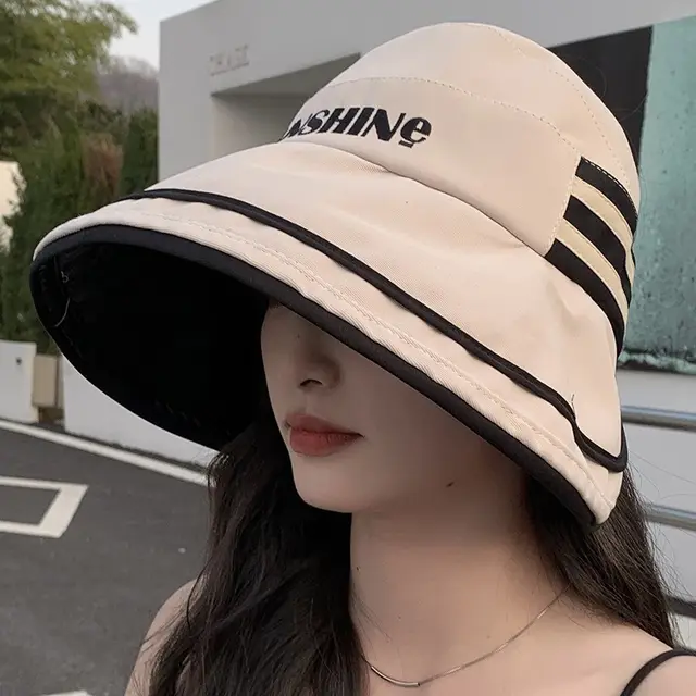 Bucket Hat Women's Cute Outdoor Sports Hat Summer Fashion Beige - Shop at LoveMi