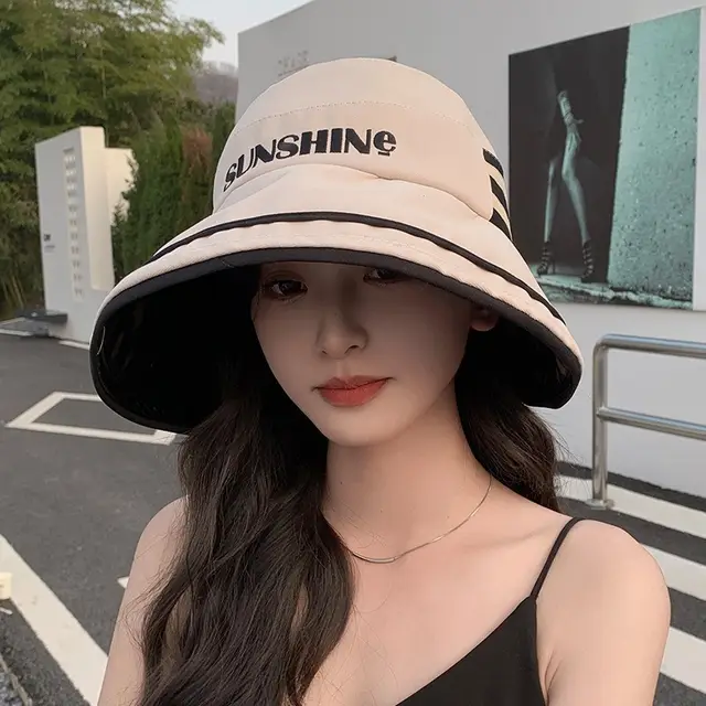 Bucket Hat Women's Cute Outdoor Sports Hat Summer Fashion Khaki - Shop at LoveMi