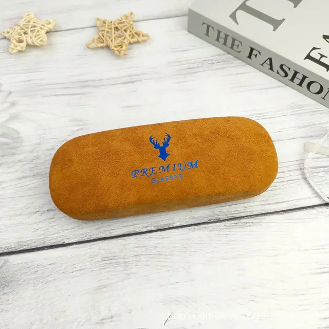 All match Sheepskin Texture Optical Glasses Case Yellow - Shop at LoveMi