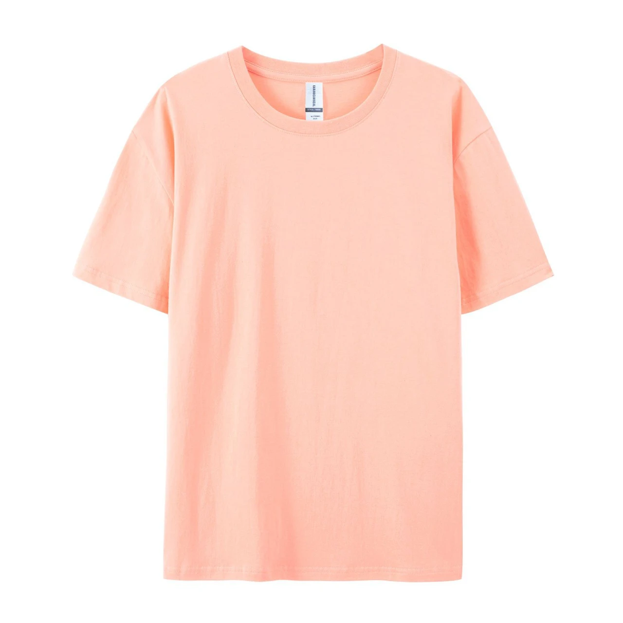 Xinjiang Cotton Breathable Round Neck Short-sleeved T-shirt - Peach Bud Color