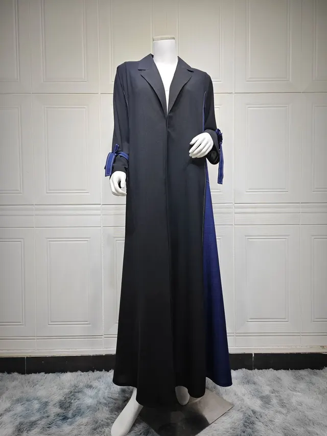 Middle East Cardigan Robe Women's Imitation Denim Blue - Shop at LoveMi