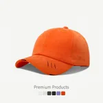 Make Old Ripped Style Curved Brim Sun-shade Baseball Cap - Orange