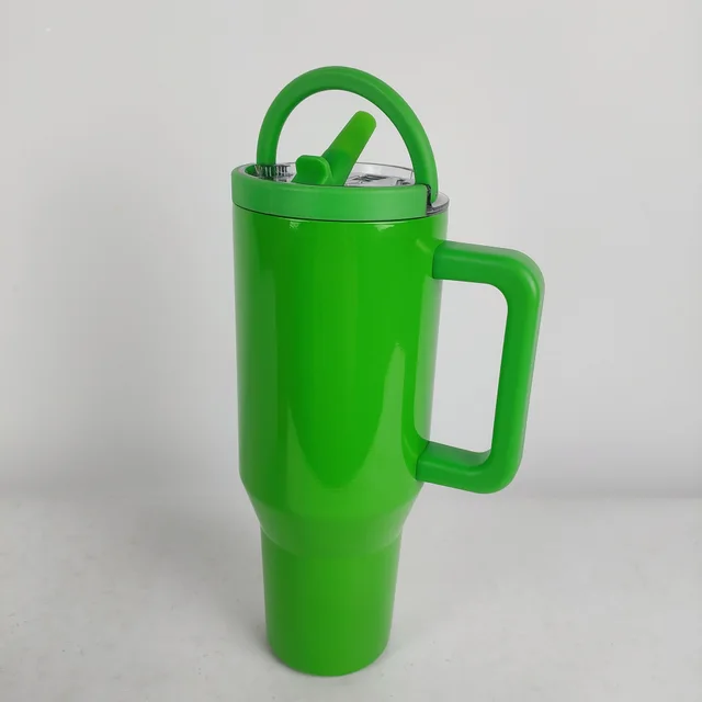 40OZ Folding Straw Lid Leak Proof Car Cup Christmas Green - Shop at LoveMi