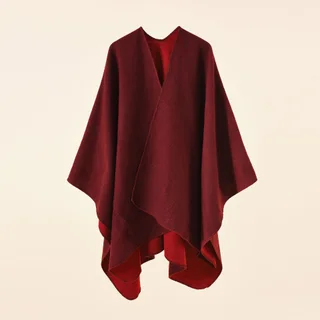 Winter Travel Warm Talma Women - Red