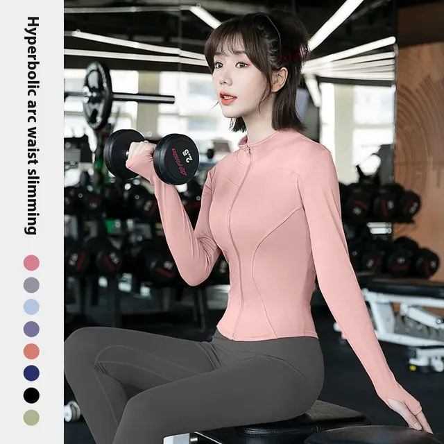Slimming Fitness Running Top Coat Barbie Pink - Shop at LoveMi