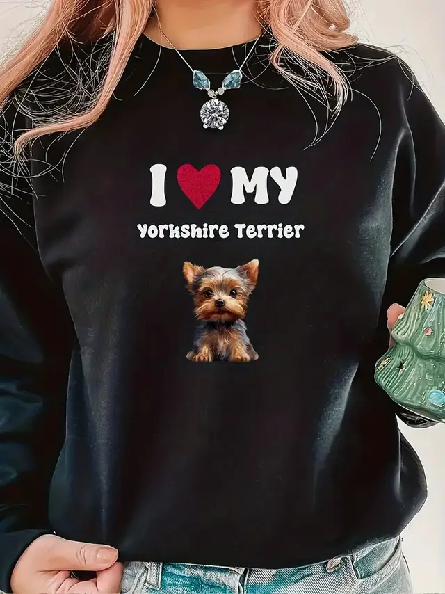Women's Printed Long Sleeve Crew Neck Sweater Wy73 - Shop at LoveMi