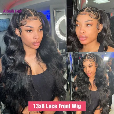 13x6 Front Lace Body Wave Lace Front Wig Human Hair 12Inch - Shop at LoveMi