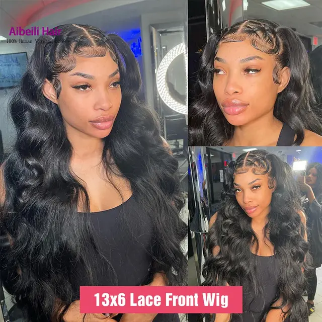 13x6 Front Lace Body Wave Lace Front Wig Human Hair 28Inch - Shop at LoveMi