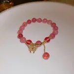 43 Bracelet Gold Pink