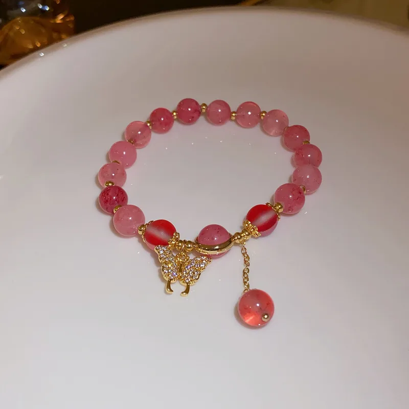 Design Bracelet South Korea Refined Stylish And Versatile Bracelet - 43 Bracelet Gold Pink - View 1