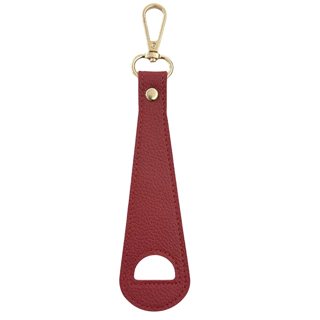Leather Cap Summer Sunshade Storage Clip Peaked Cap Hands free Hanging Buckle Wine Red - Shop at LoveMi
