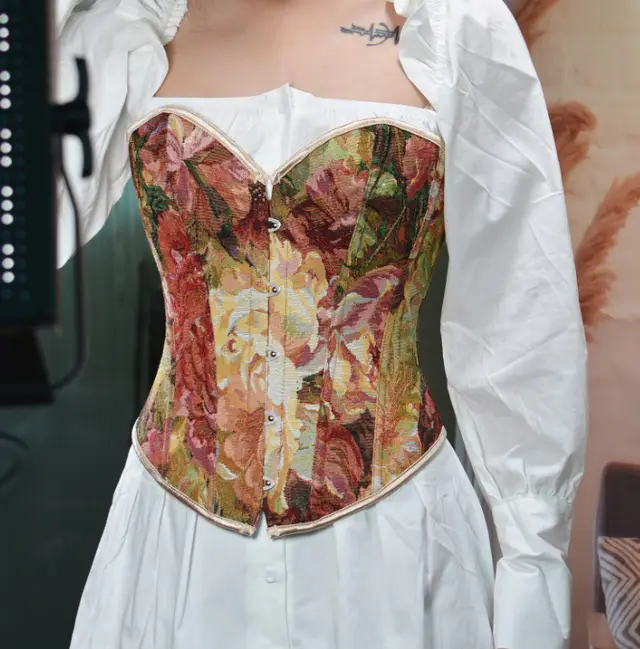 Women's Fashion Short Personalized Corset Peony Red - Shop at LoveMi