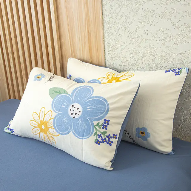 Washed Cotton Linen Printed Single Pillowcase Amorous Feelings - Shop at LoveMi