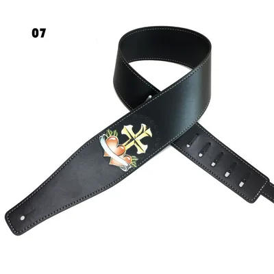 Color Printing Folk Guitar Shoulder Strap Musical Instrument Accessories 07 Style - Shop at LoveMi