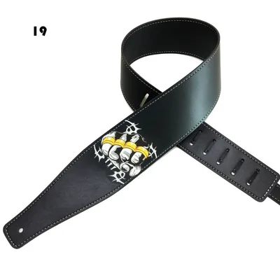 Color Printing Folk Guitar Shoulder Strap Musical Instrument Accessories 19 Style - Shop at LoveMi