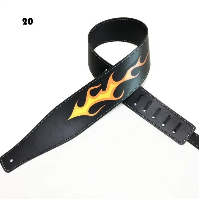 Color Printing Folk Guitar Shoulder Strap Musical Instrument Accessories 20 Style - Shop at LoveMi