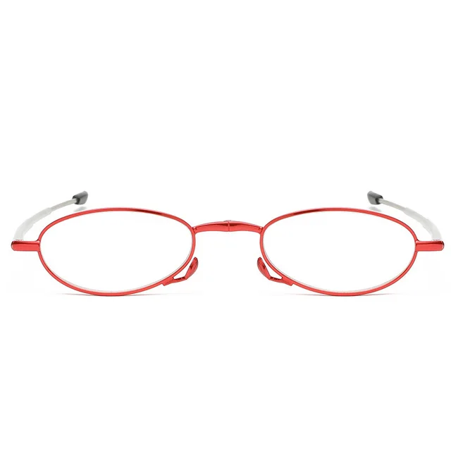 Foldable And Portable Retractable Reading Glasses Red Frame With Box - Shop at LoveMi