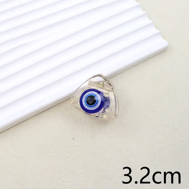 Blue Devil's Eye Hair Claw Headdress 3.2Cm Triangle Grip - Shop at LoveMi