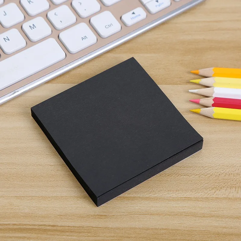 Fluorescent Color Color Sticky Note - 76X 76 Black