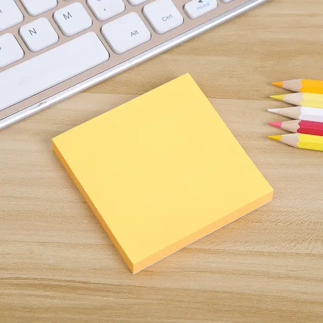 Fluorescent Color Color Sticky Note 76X 76 Orange - Shop at LoveMi