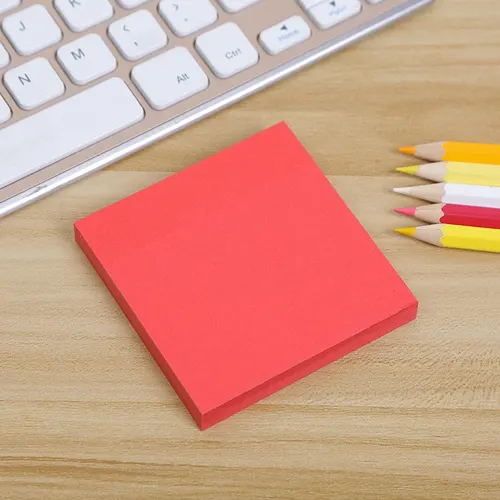 Fluorescent Color Color Sticky Note 76X76 Red - Shop at LoveMi