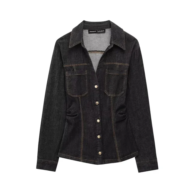 European And American Style Slim fit Long sleeved Lapel Shirt And Trousers Shirt - Shop at LoveMi
