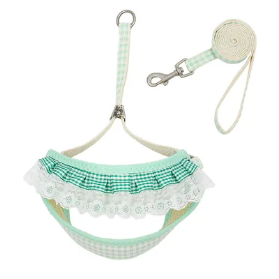Dog Hand Holding Rope Small Dog Vest Green - Shop at LoveMi