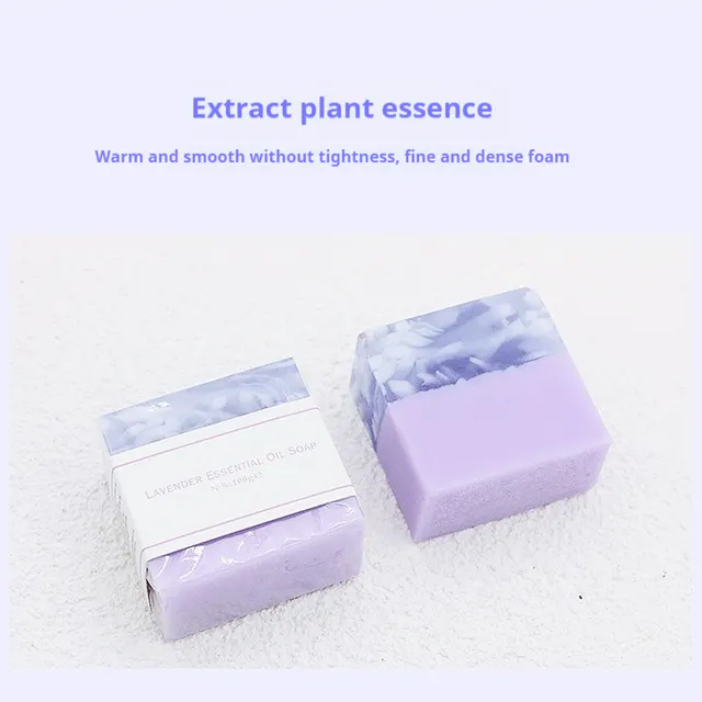 Skin Rejuvenation Plant Handmade Soap Fragrance Face Wash Makeup Remover Available All Over The Body 100G Lavender - Shop at LoveMi