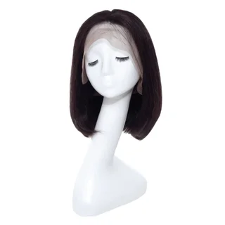 134 Front Lace Bobo Bobhaircut Natural Color Full Human Hair - Natural Color