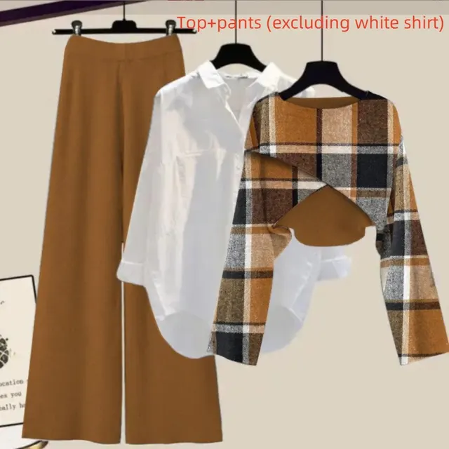 Plus Size Women's Casual Hooded Sportswear Two piece Suit Brown Suit - Shop at LoveMi