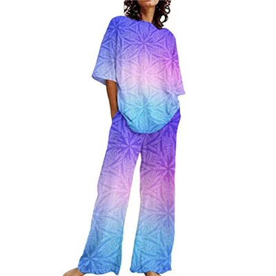 Loose fitting Solid Color Long Sleeves Trousers Suit G75Z157 2Xl - Shop at LoveMi