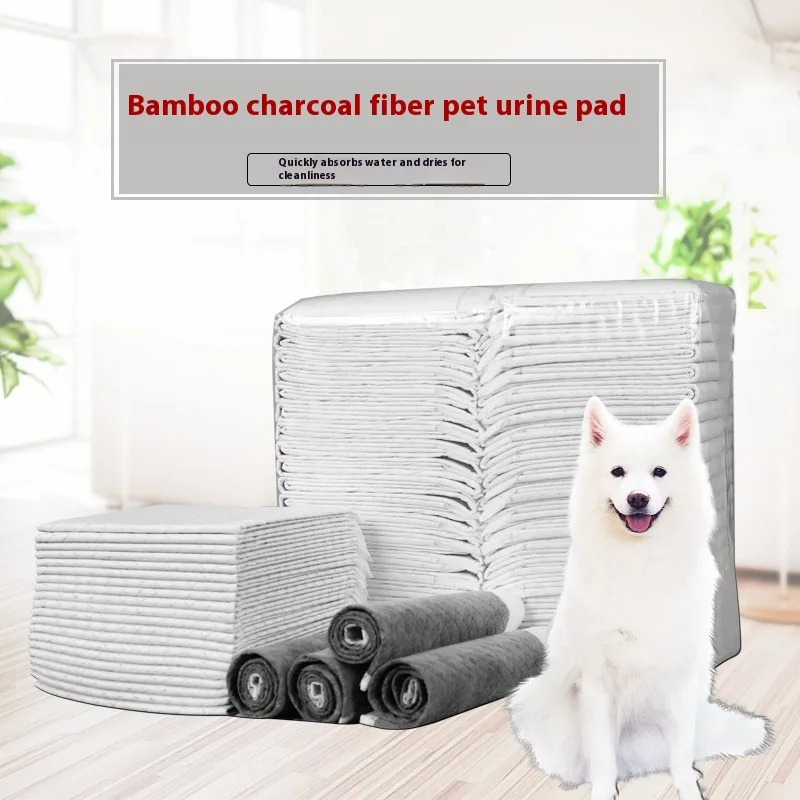 Urinal Pad For Pet Thick Protection Mat Water Leak proof Deodorant 50 Pieces Of Charcoal 45X60 - Shop at LoveMi