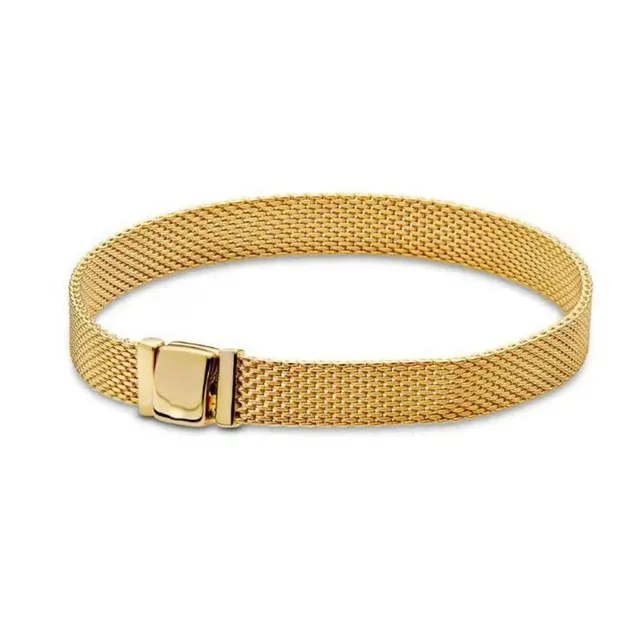 White Copper Silver Plated Bracelet Diy Ornament Accessories Square Buckle Gold - Shop at LoveMi