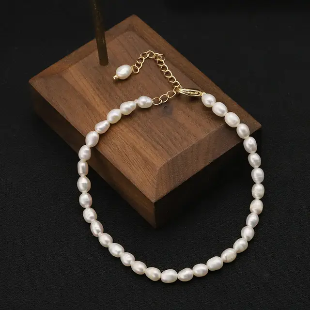 Natural Pearl Vintage Bracelet Beige Simple Bracelet - Shop at LoveMi