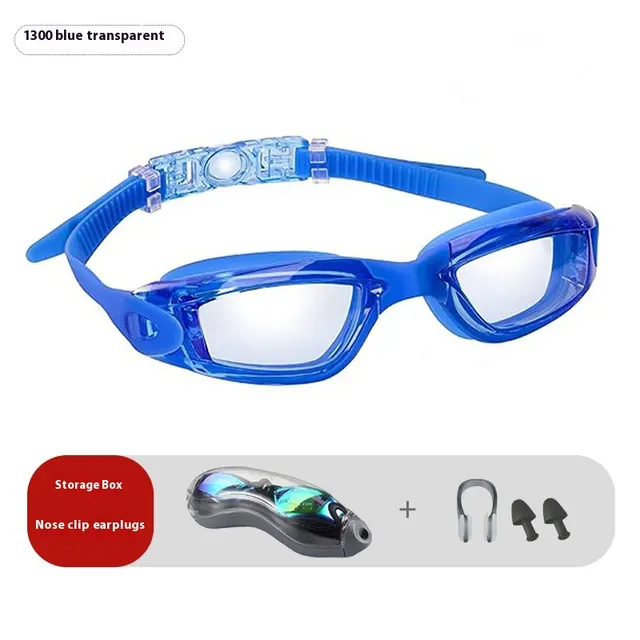 HD Waterproof Anti fog Electroplating Goggles 1300 Blue Transparent - Shop at LoveMi