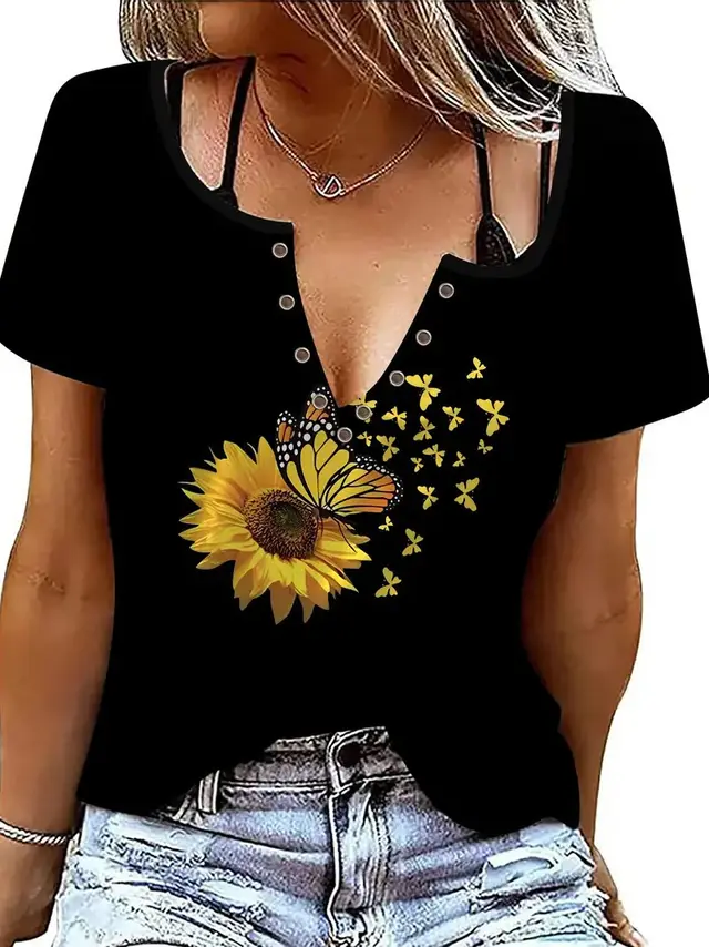 Women's Summer Fashion Animal Striped T shirt Wb30Wb30Zn241125Y051 - Shop at LoveMi