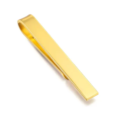 Brass Laser Men's Business Tie Clip Casual Simple Z1232 Matte Gold - Shop at LoveMi