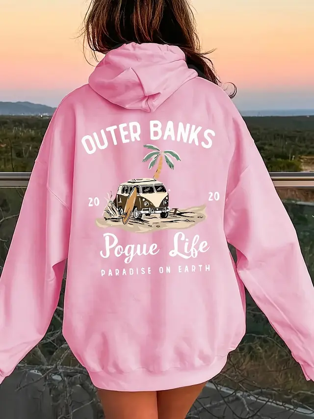 Women's Comfortable Autumn And Winter Hoodie Sweater Pink - Shop at LoveMi