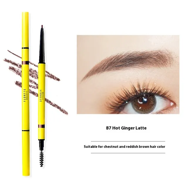 Double Head Extremely Thin Eyebrow Pencil Fine Eyebrow Pencil B7 - Shop at LoveMi
