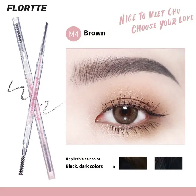 Double Head Extremely Thin Eyebrow Pencil Mood Research Institute M4 - Shop at LoveMi