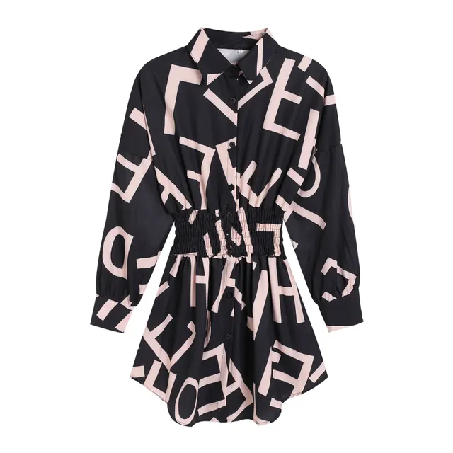 Dress Printed Black - Shop at LoveMi