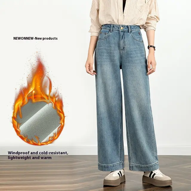 Women's Embroidered Jeans Cropped Wide leg Pants Blue Velvet - Shop at LoveMi