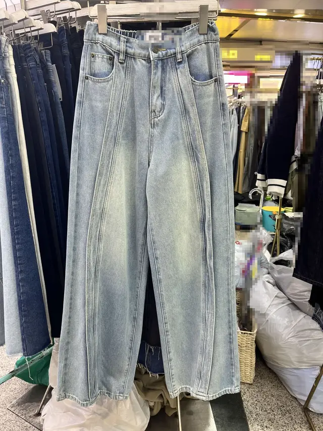 High end Couple's Fashion Brand All matching Lazy Stitching Jeans Blue - Shop at LoveMi