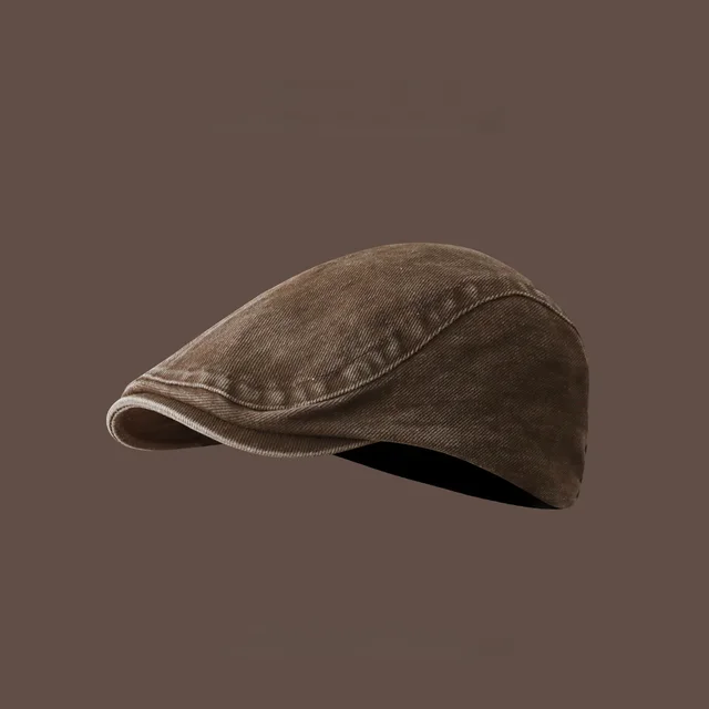 Brown Beret Women's Retro Elegant Hat Brown Denim Advance Hats - Shop at LoveMi